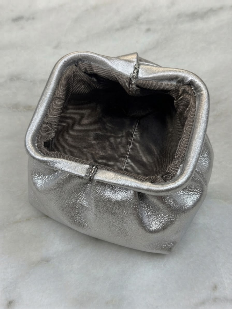 Gümüş Clutch Çanta